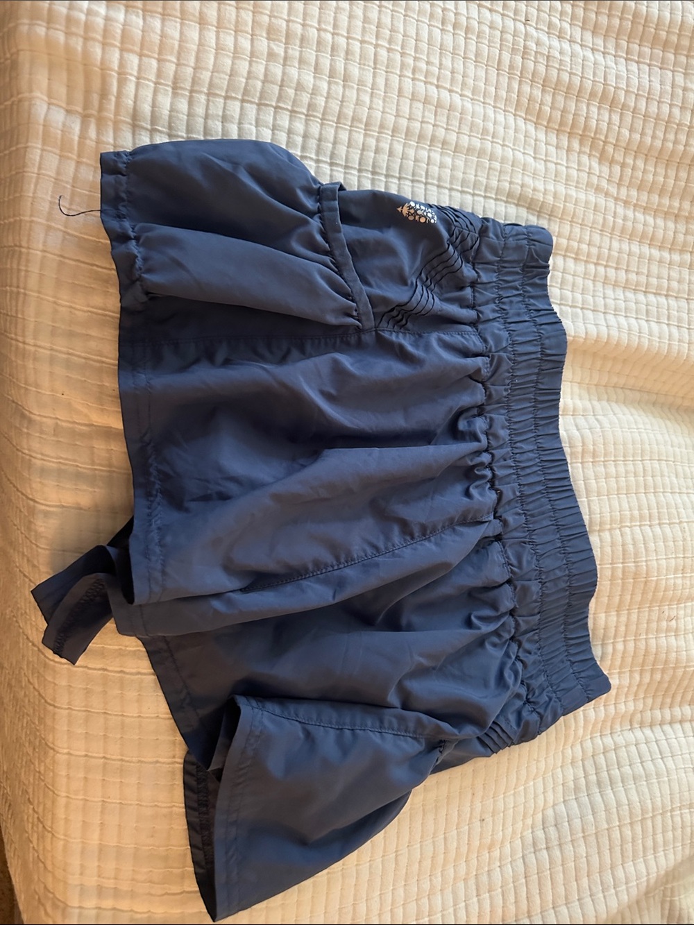 FP Movement by Free People Navy Smocked Waist Athletic Shorts